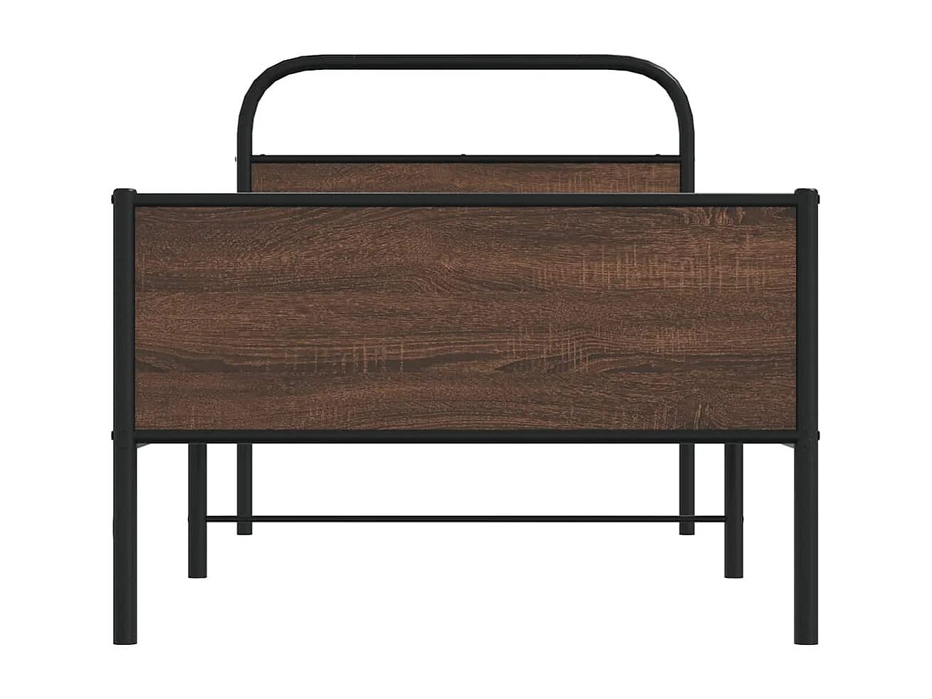 Cadre de lit sans matelas 100x200 cm chêne marron