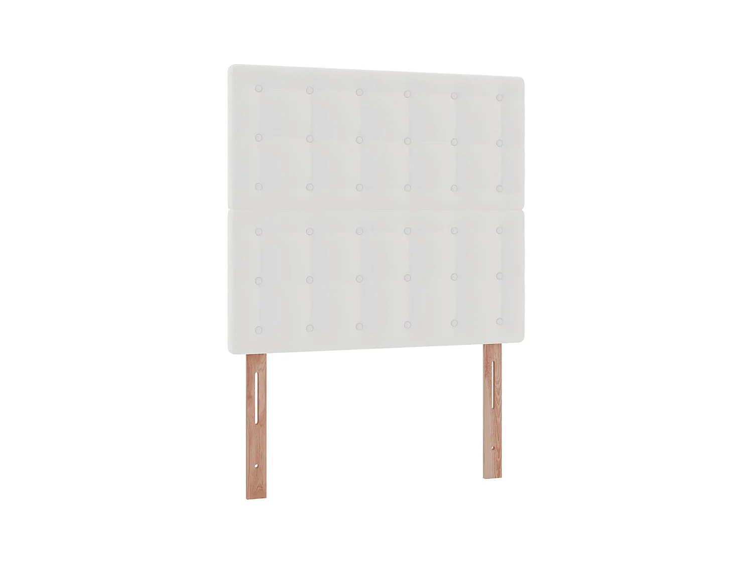 Cadre de lit ottoman avec matelas blanc 100x200 cm similicuir