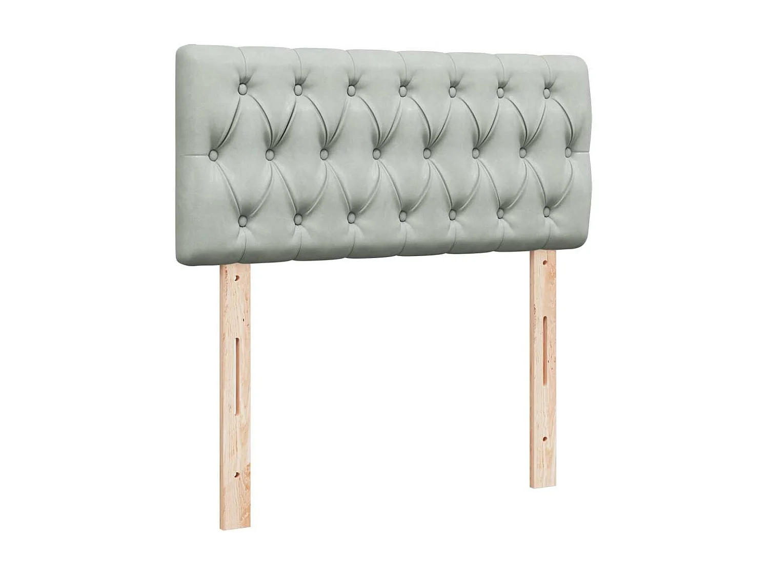 Cadre de lit ottoman avec matelas gris clair 200x200 cm velours