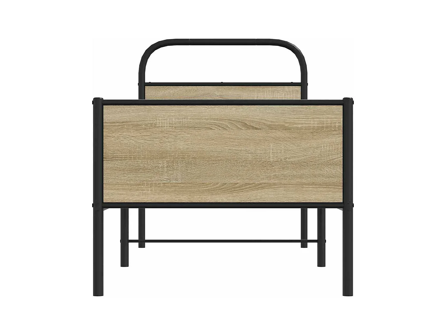 Estrutura cama sem colchão derivados de madeira carvalho sonoma