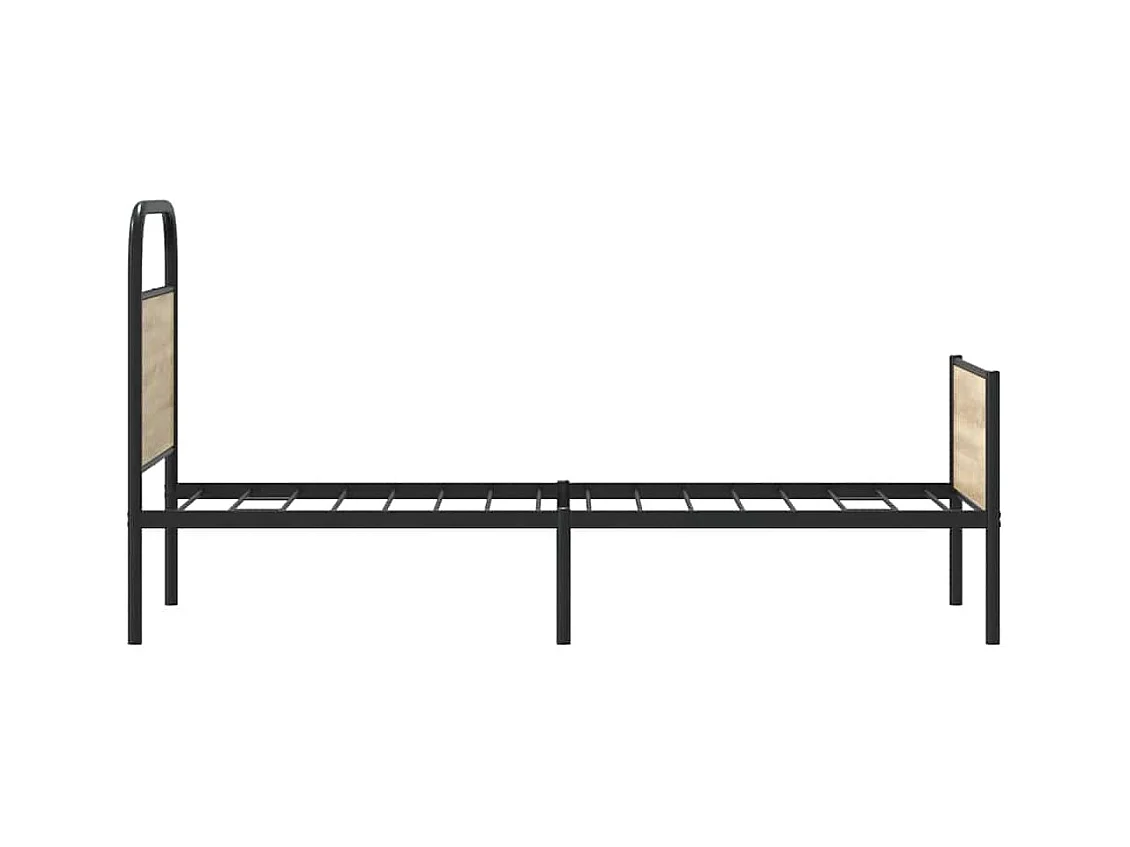 Estrutura cama sem colchão derivados de madeira carvalho sonoma