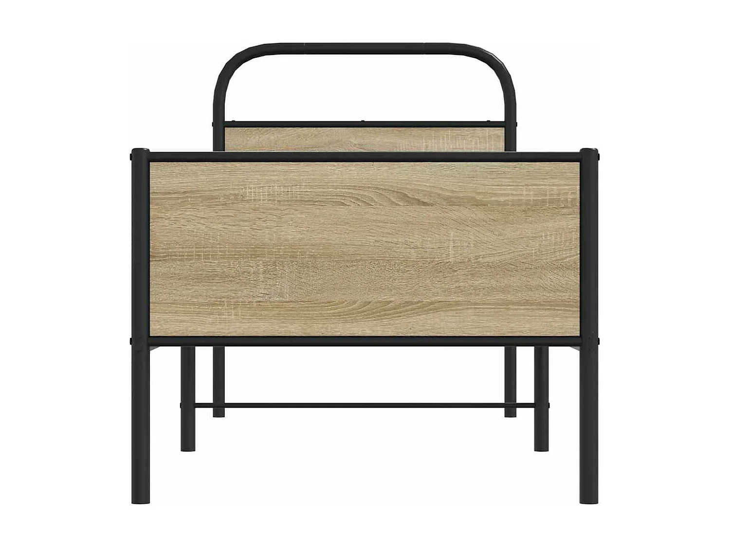 Cadre de lit sans matelas 80x200cm chêne sonoma bois ingénierie