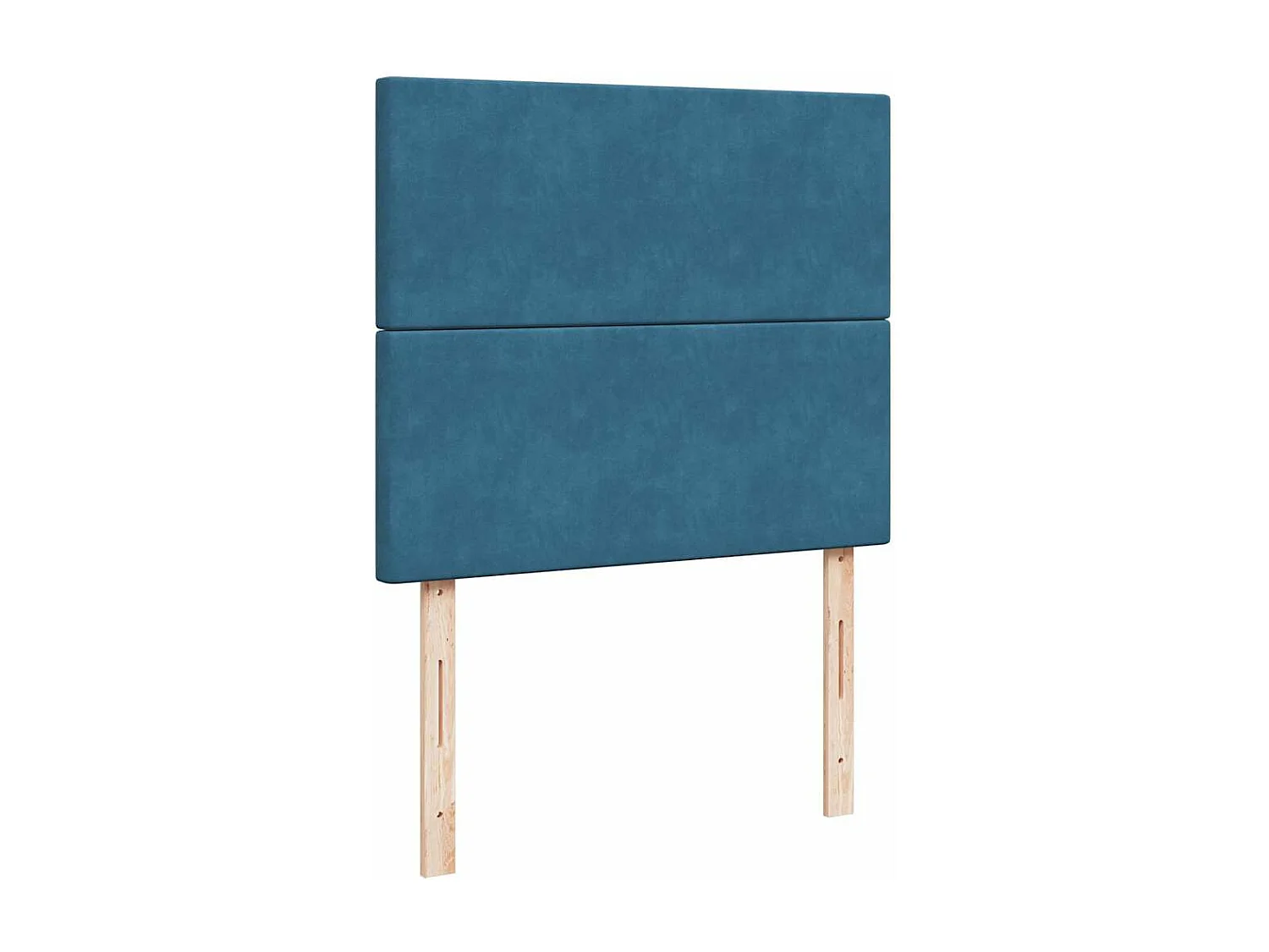 Cadre de lit ottoman avec matelas bleu foncé 120x190 cm velours