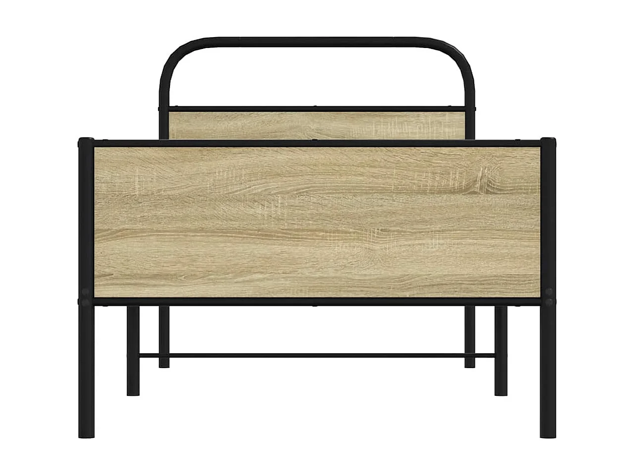 Cadre de lit sans matelas 80x200cm chêne sonoma bois ingénierie