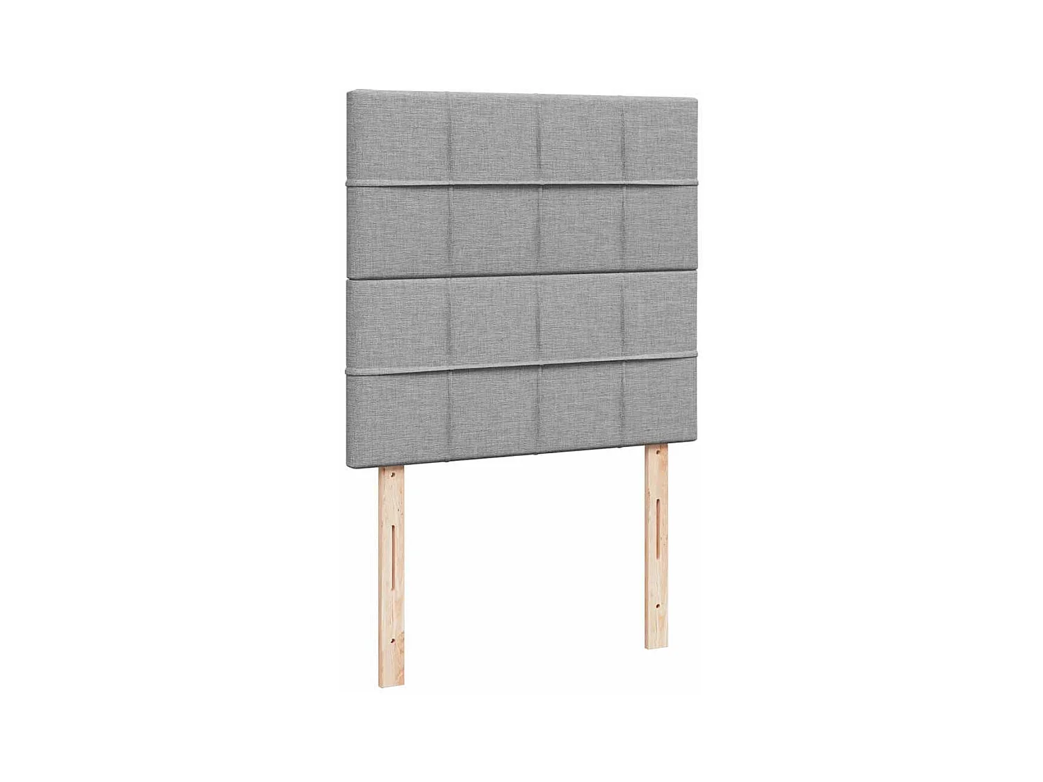 Cadre de lit ottoman avec matelas gris clair 80x200 cm tissu