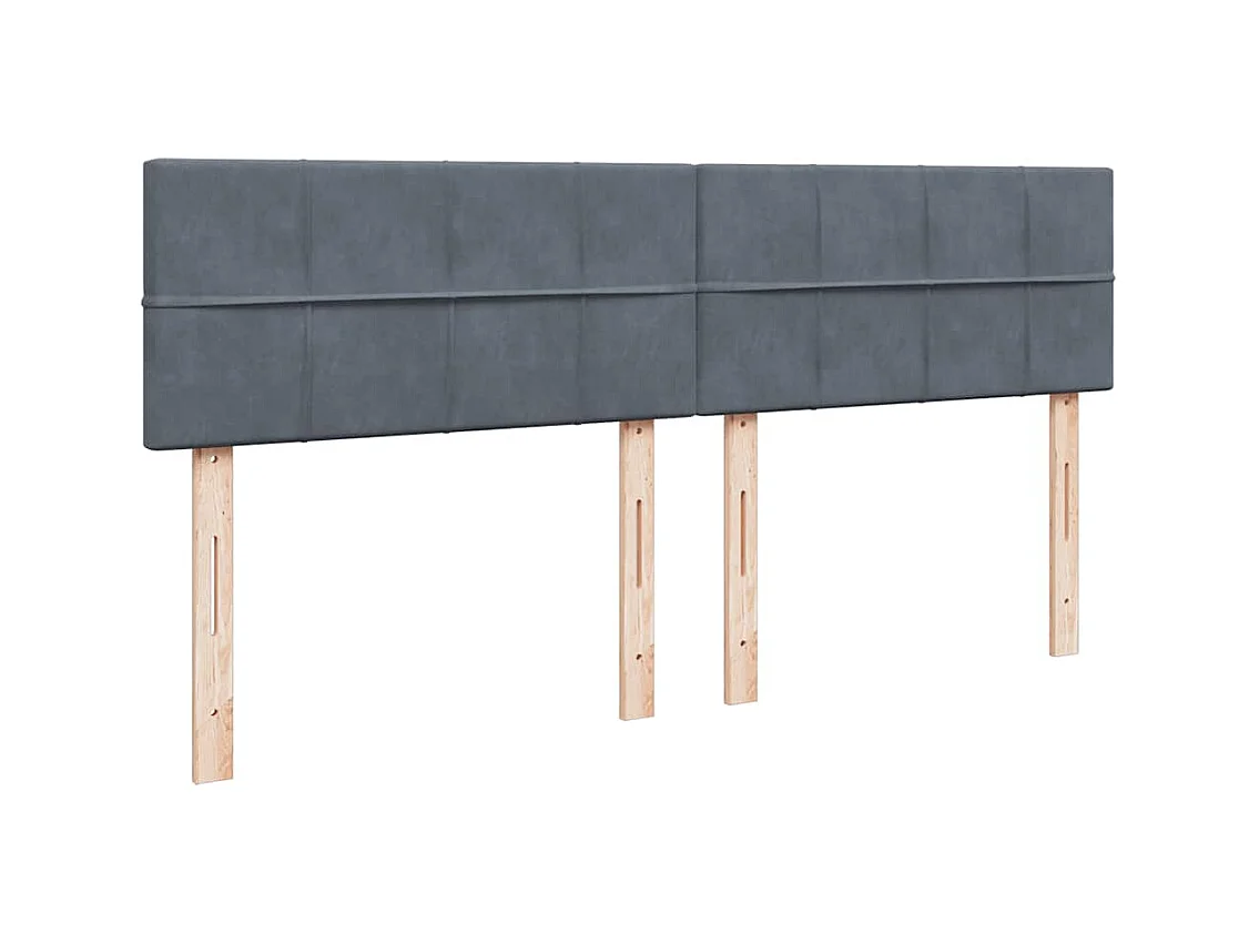 Ottoman bed met matrassen en LED's 180x200cm fluweel