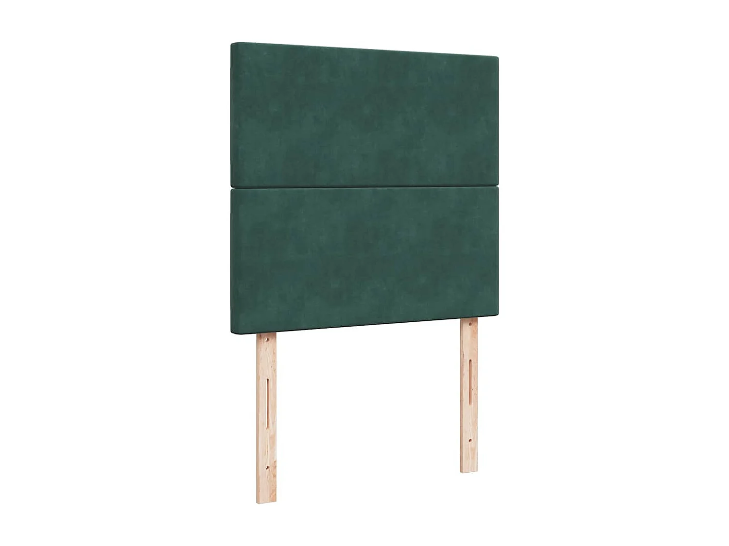 Cadre de lit ottoman avec matelas vert foncé 100x200 cm velours