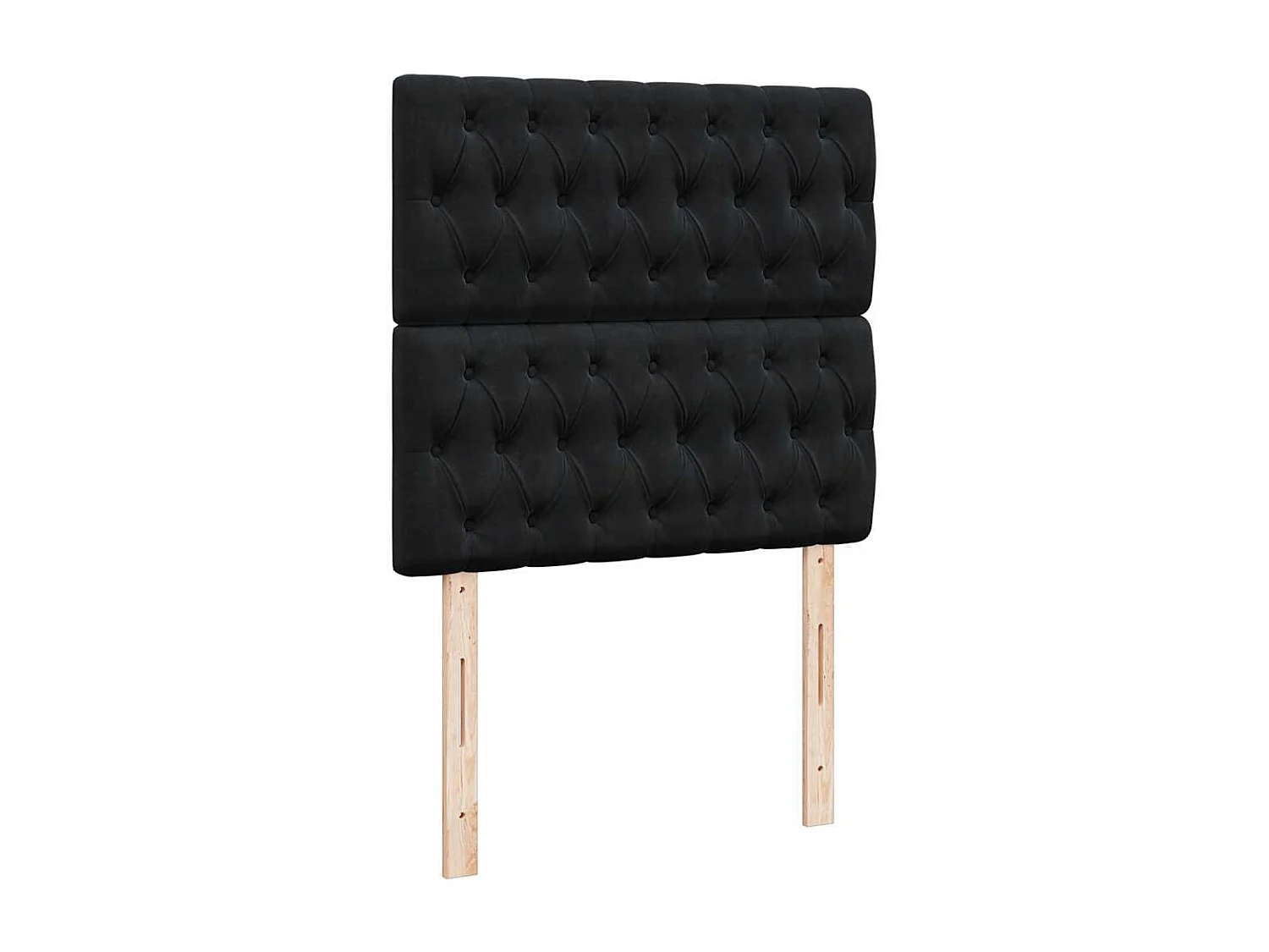 Cadre de lit ottoman avec matelas noir 80x200 cm velours