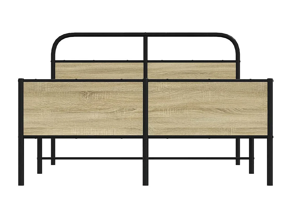 Cadre de lit sans matelas 120x190 cm cm chêne sonoma
