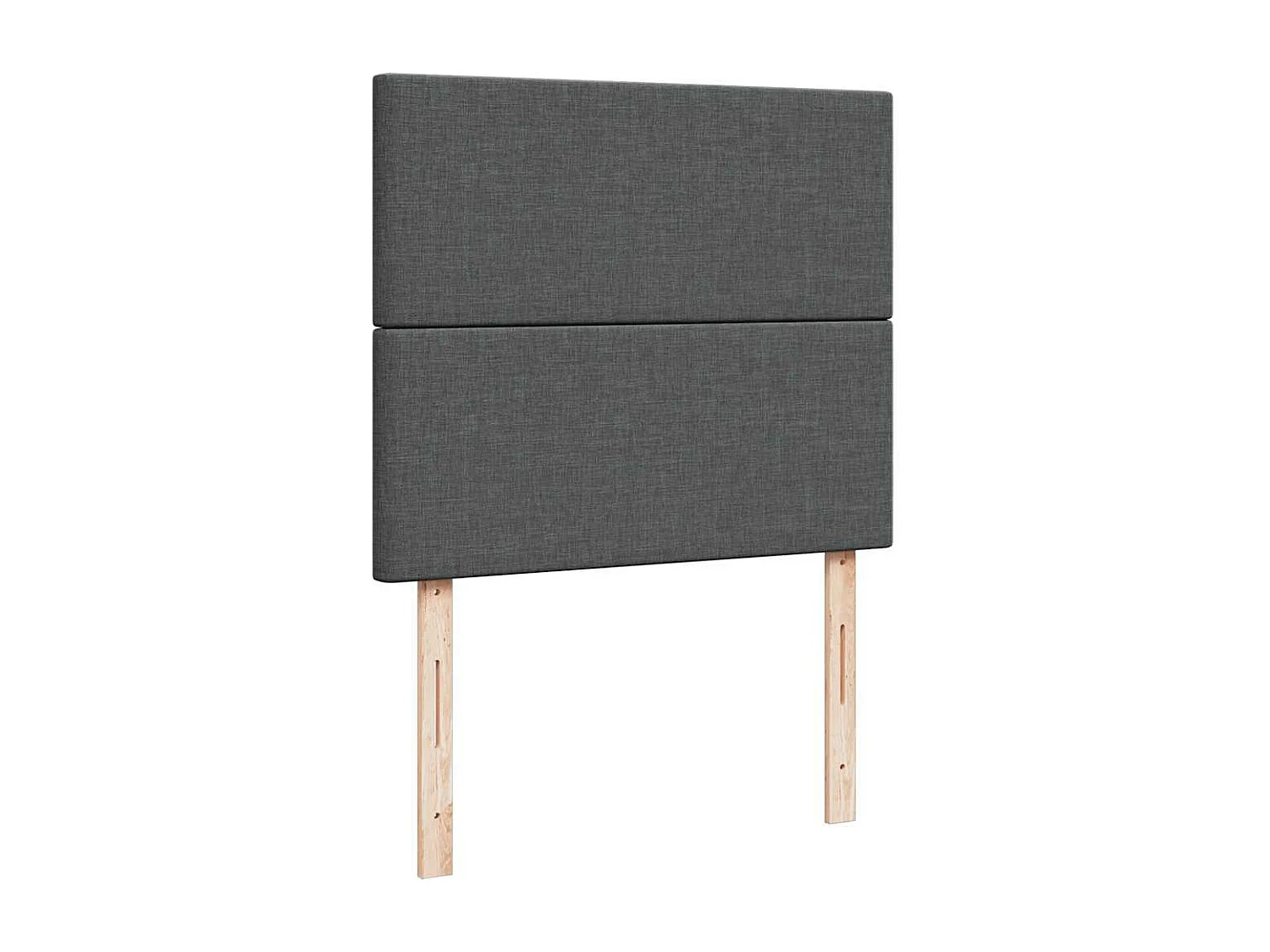 Cadre de lit ottoman avec matelas gris foncé 120x190 cm tissu