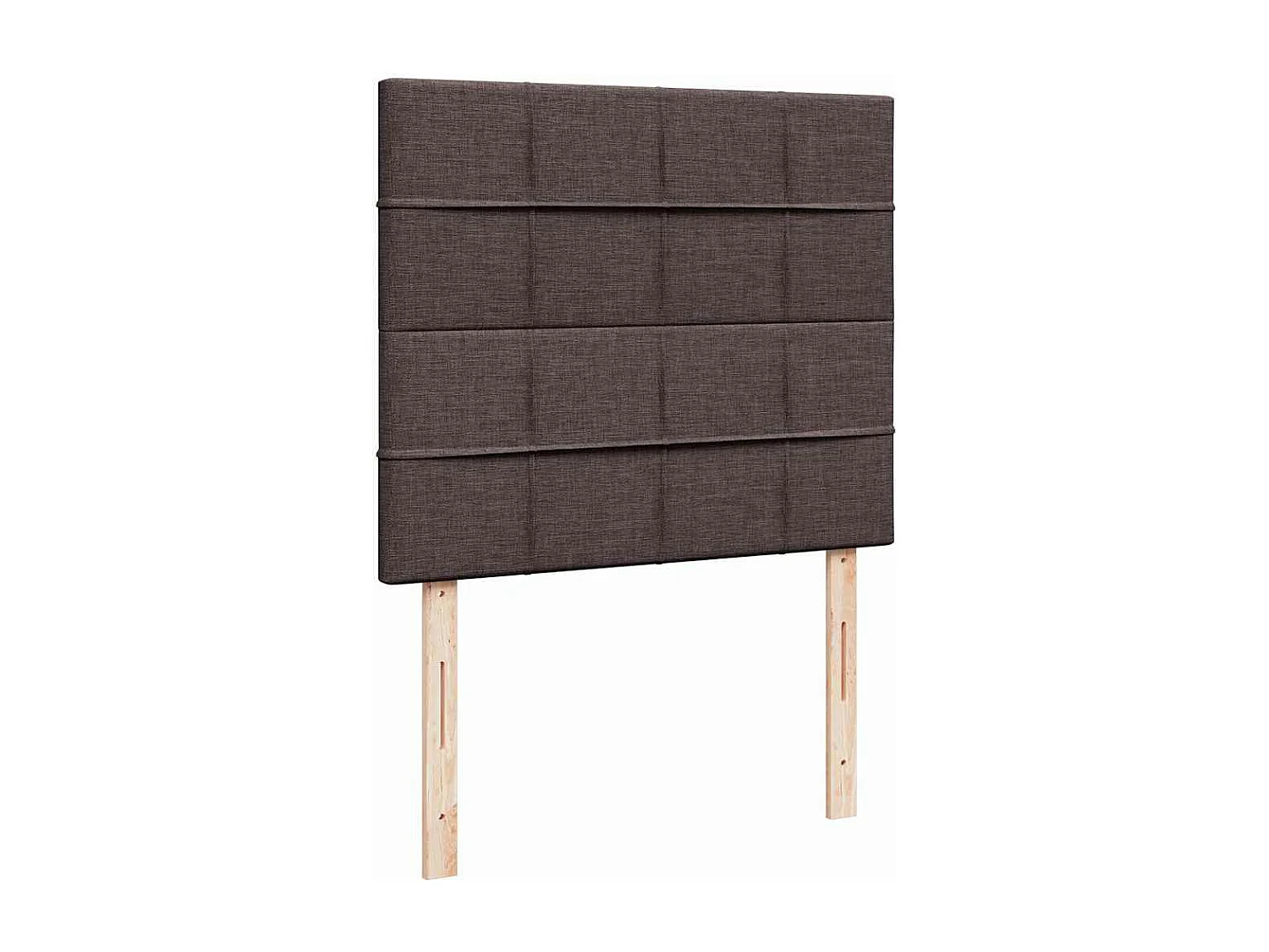 Estrutura cama otomana colchão 120x200cm tecido castanho escuro