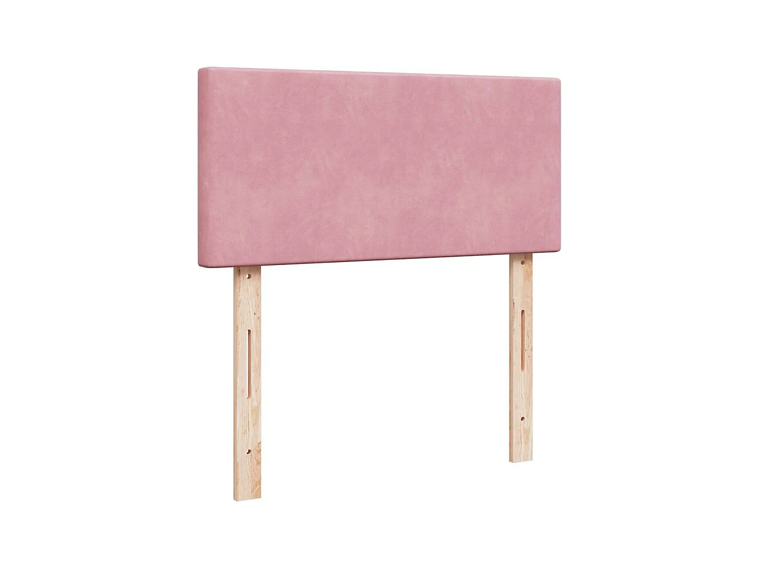 Estrutura de cama otomana com colchão rosa 90x200cm veludo