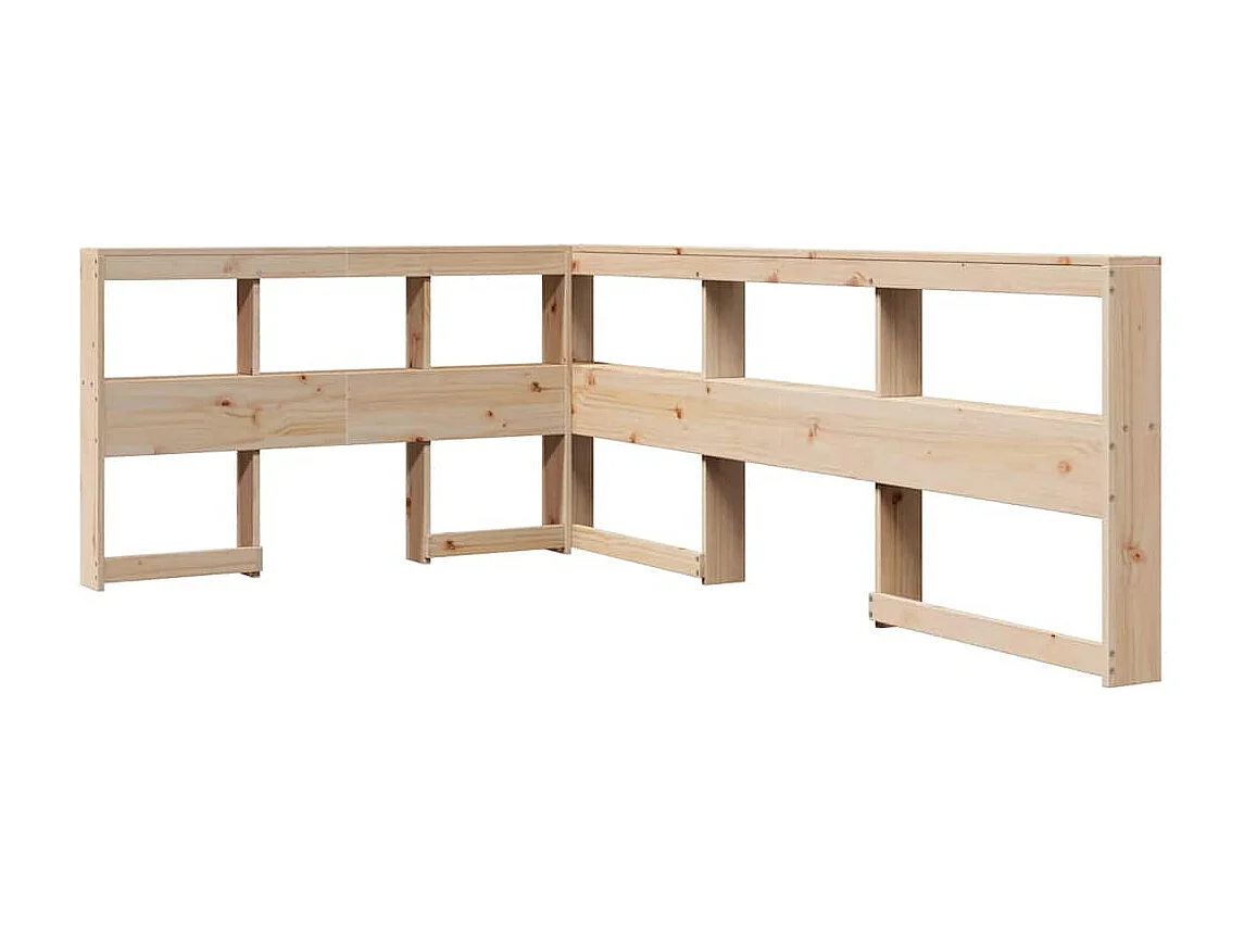 Cama com estante sem colchão 120x200 cm pinho maciço