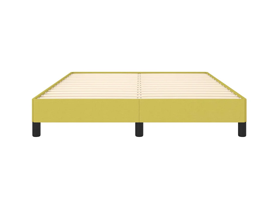 Estructura de cama de tela verde 140x200 cm
