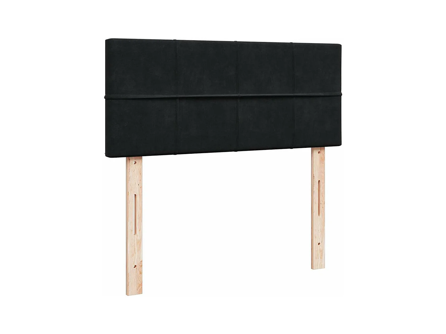 Ottoman bed met matras en LED's 120x200cm fluweel zwart