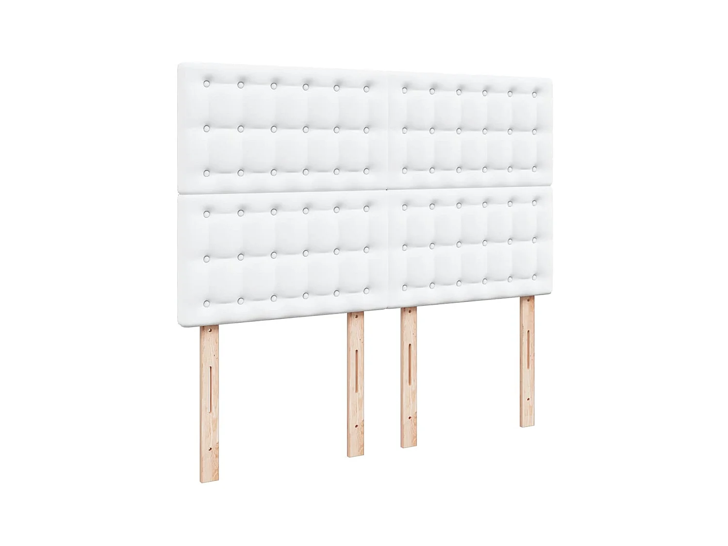 Cadre de lit ottoman avec matelas blanc 140x200 cm similicuir