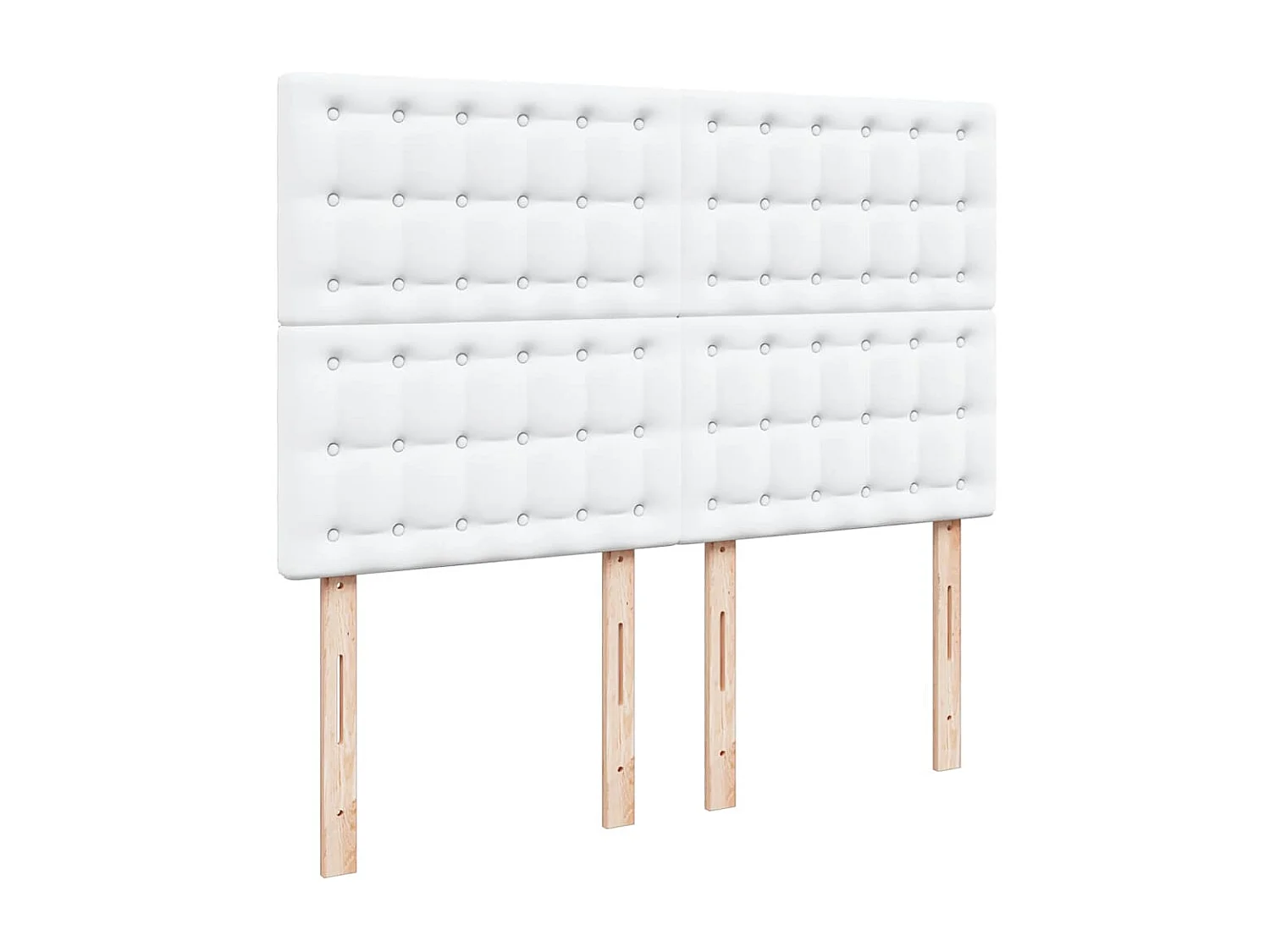 Cadre de lit ottoman avec matelas blanc 140x200 cm similicuir