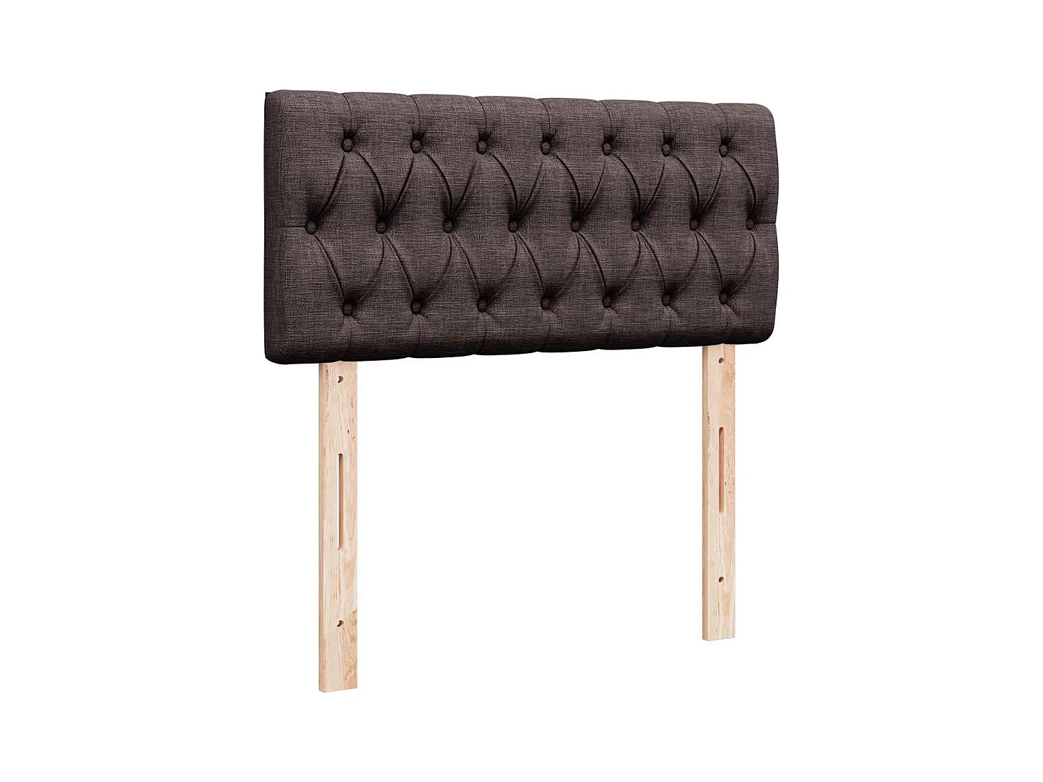 Ottoman bed met matrassen en LED's 200x200cm stof donkerbruin