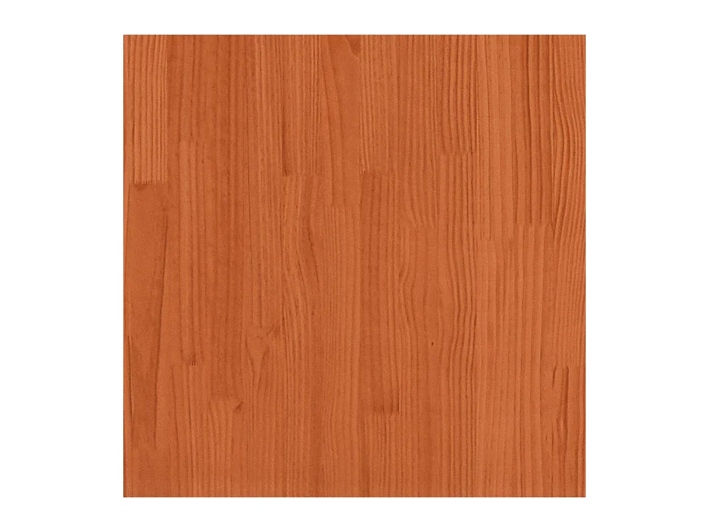 Cadre de lit sans matelas empilable cire marron 75x190 cm