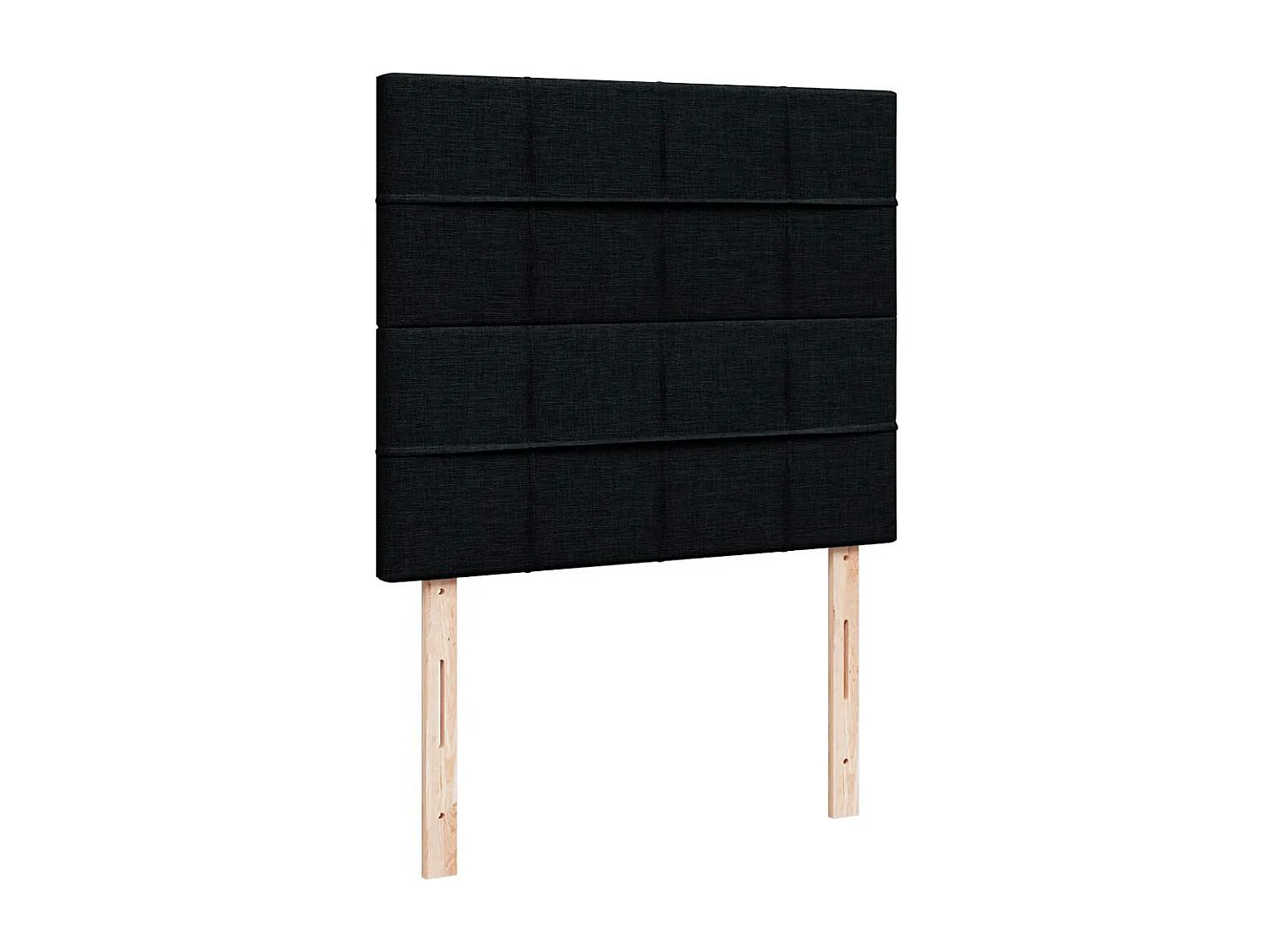 Estrutura de cama otomana com colchão preto 120x190 cm tecido