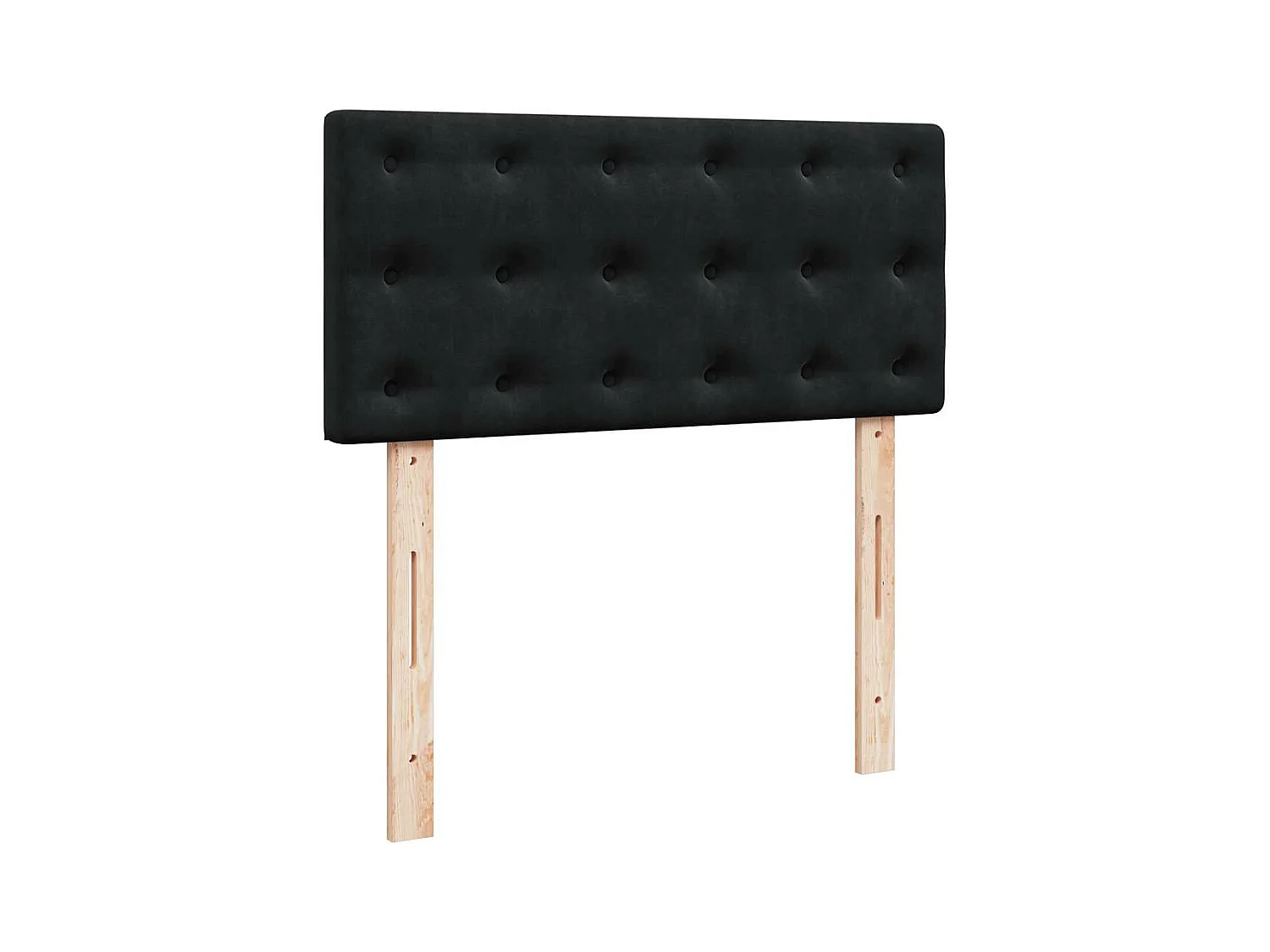 Cadre de lit ottoman avec matelas noir 180x200cm velours