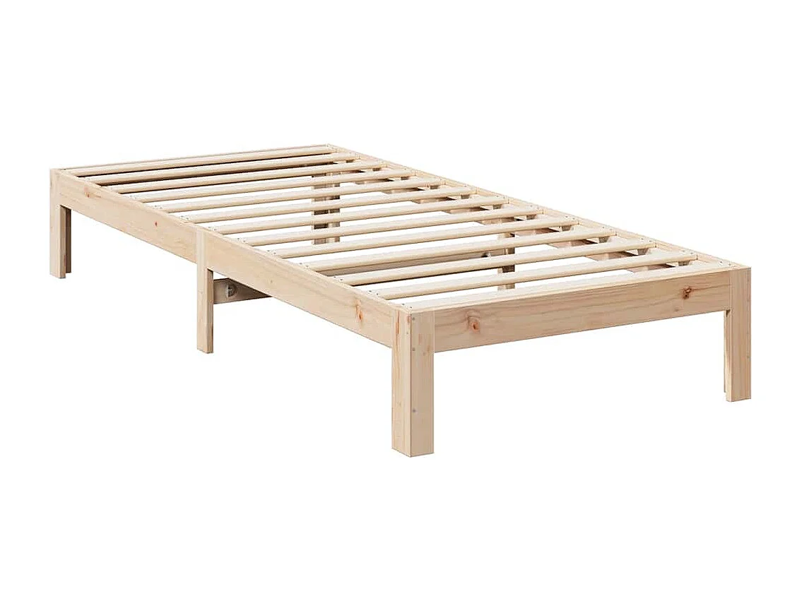 Cadre de lit sans matelas 90x200 cm bois de pin massif