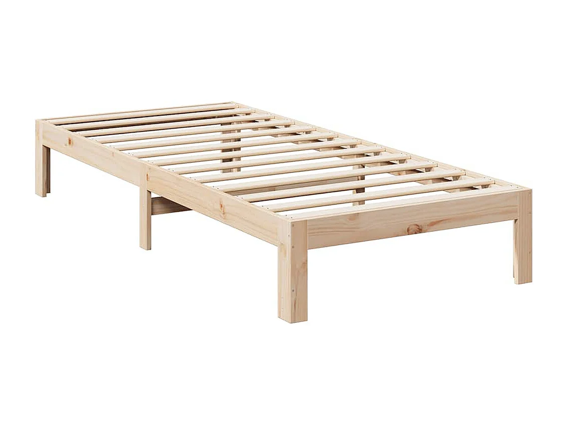Bedframe zonder matras massief grenenhout 90x200 cm