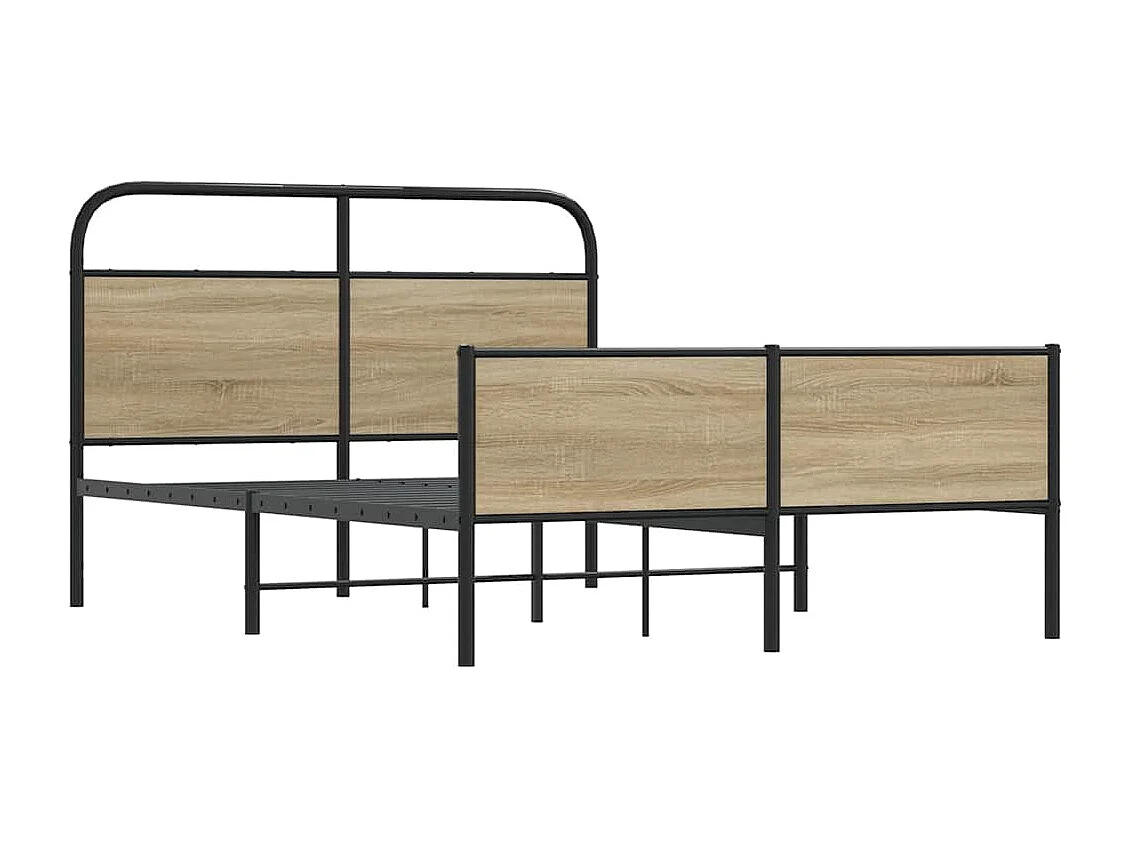 Bedframe zonder matras bewerkt hout sonoma eikenkleur 140x200cm