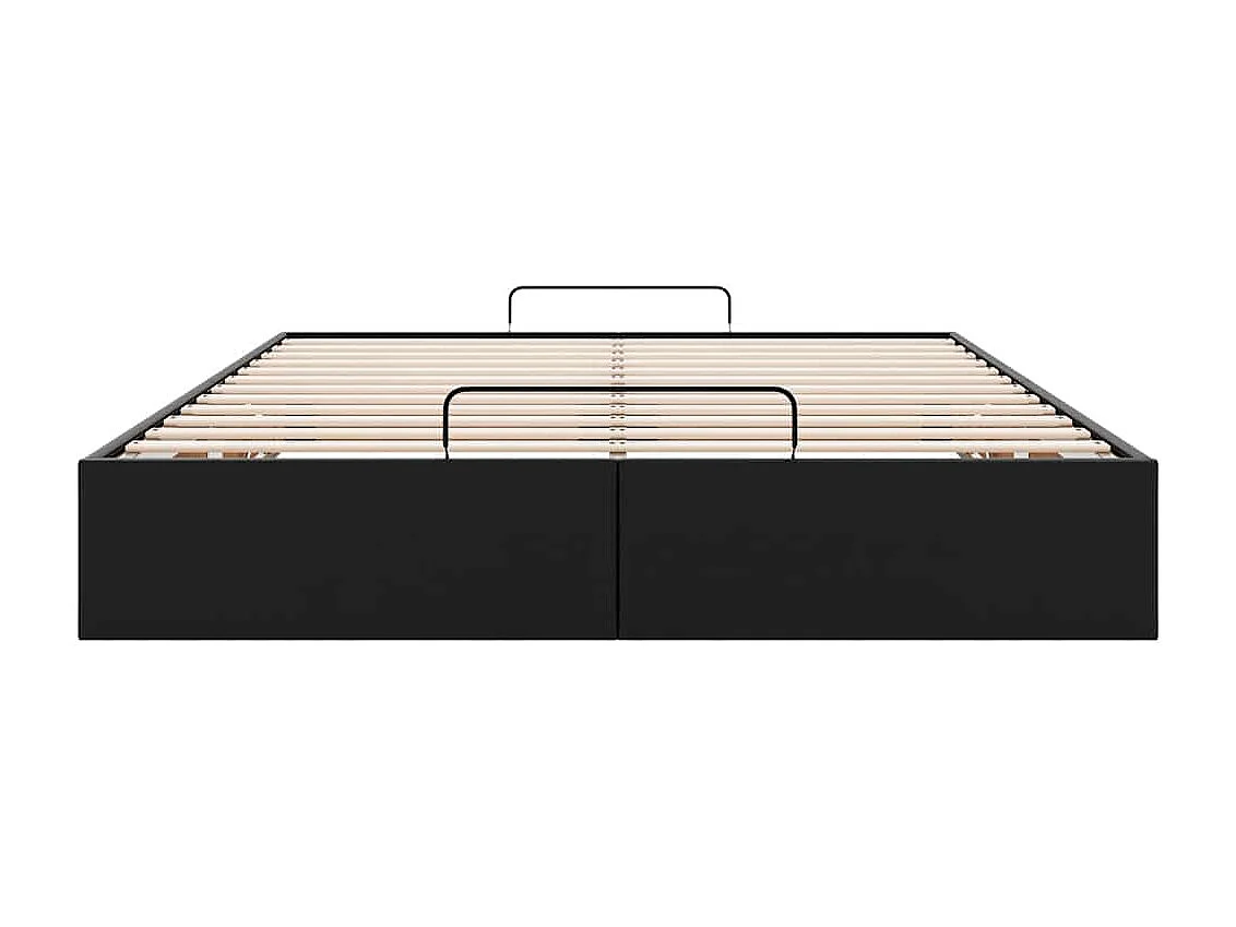 Bedframe zonder matras 140x200 cm kunstleer zwart