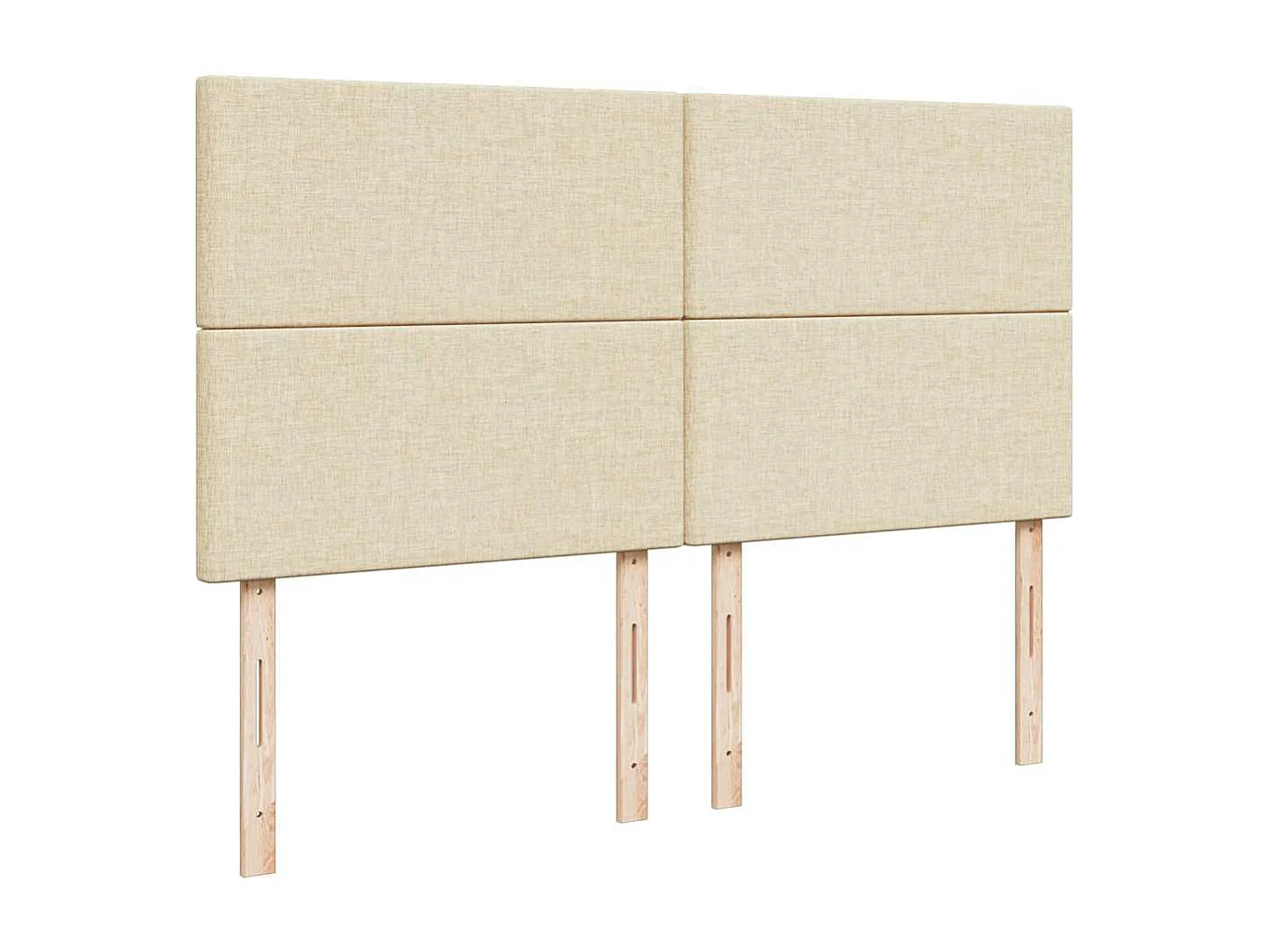 Cadre de lit ottoman avec matelas crème 180x200 cm tissu