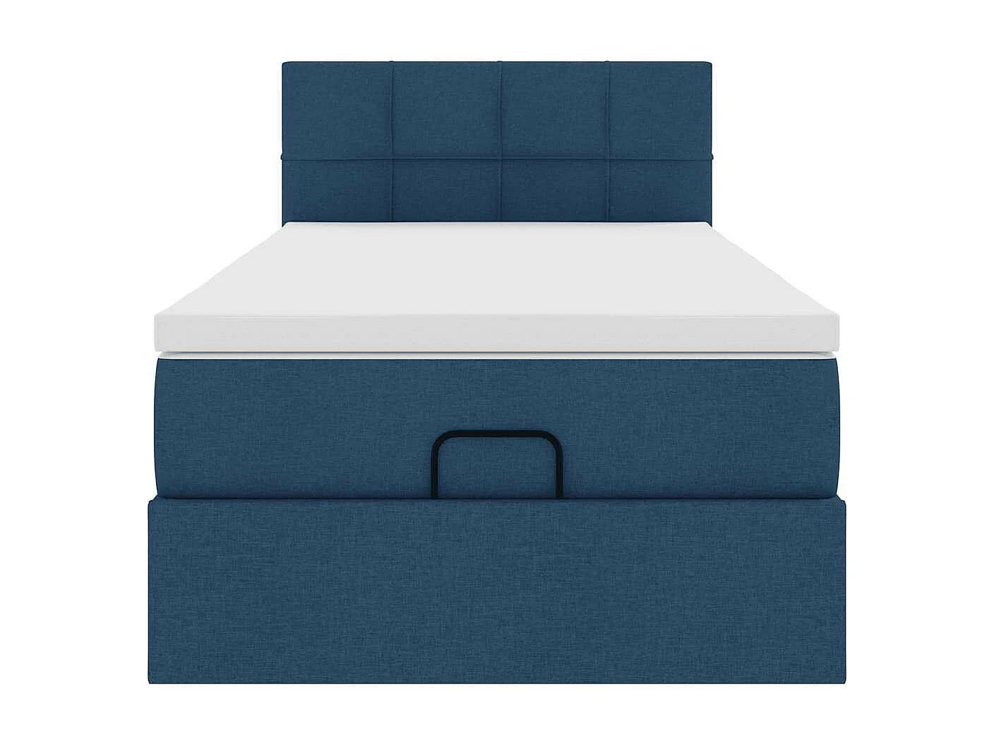 Ottoman bed met matras 90x190cm stof blauw