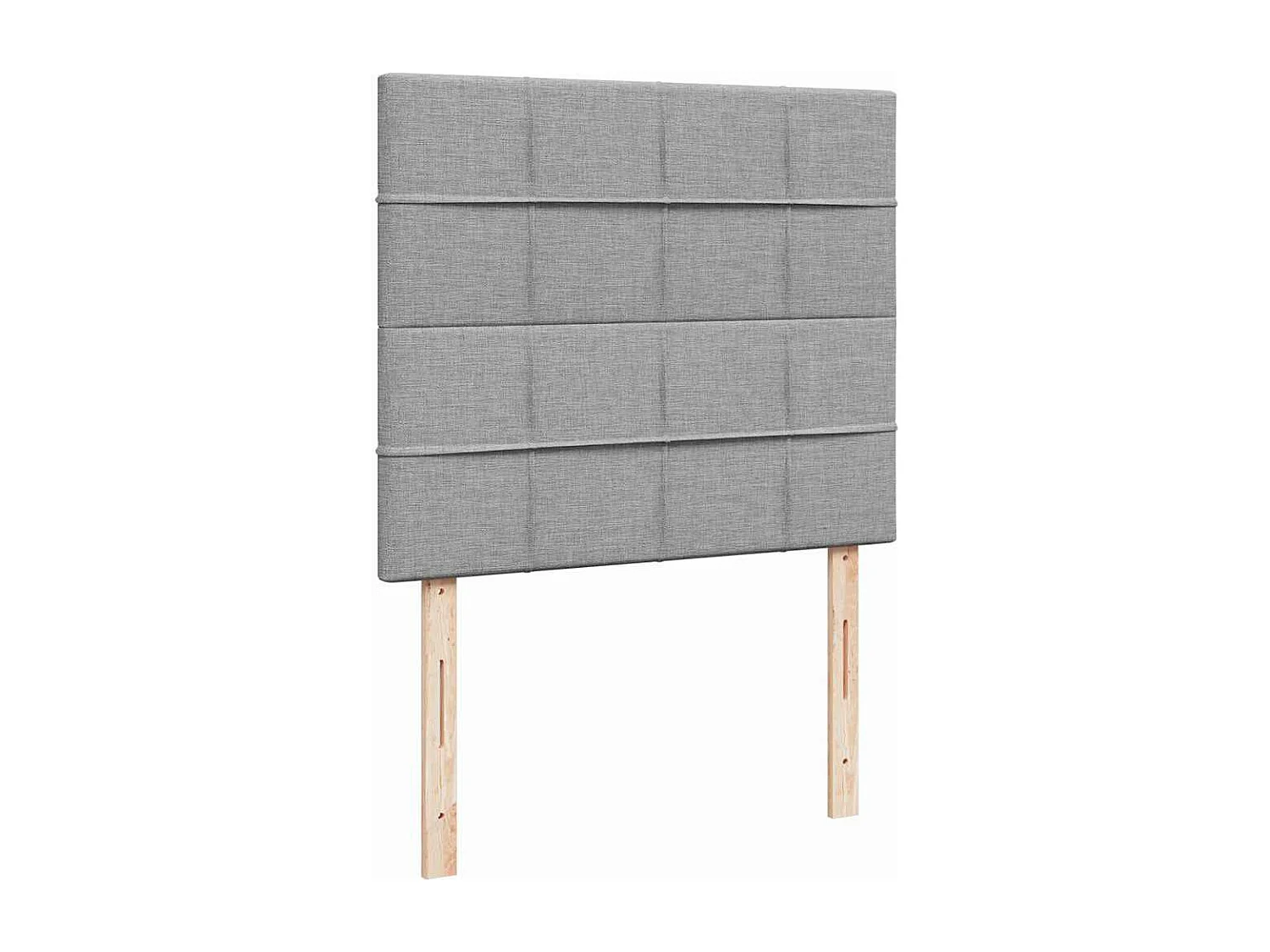 Cadre de lit ottoman avec matelas gris clair 120x190 cm tissu