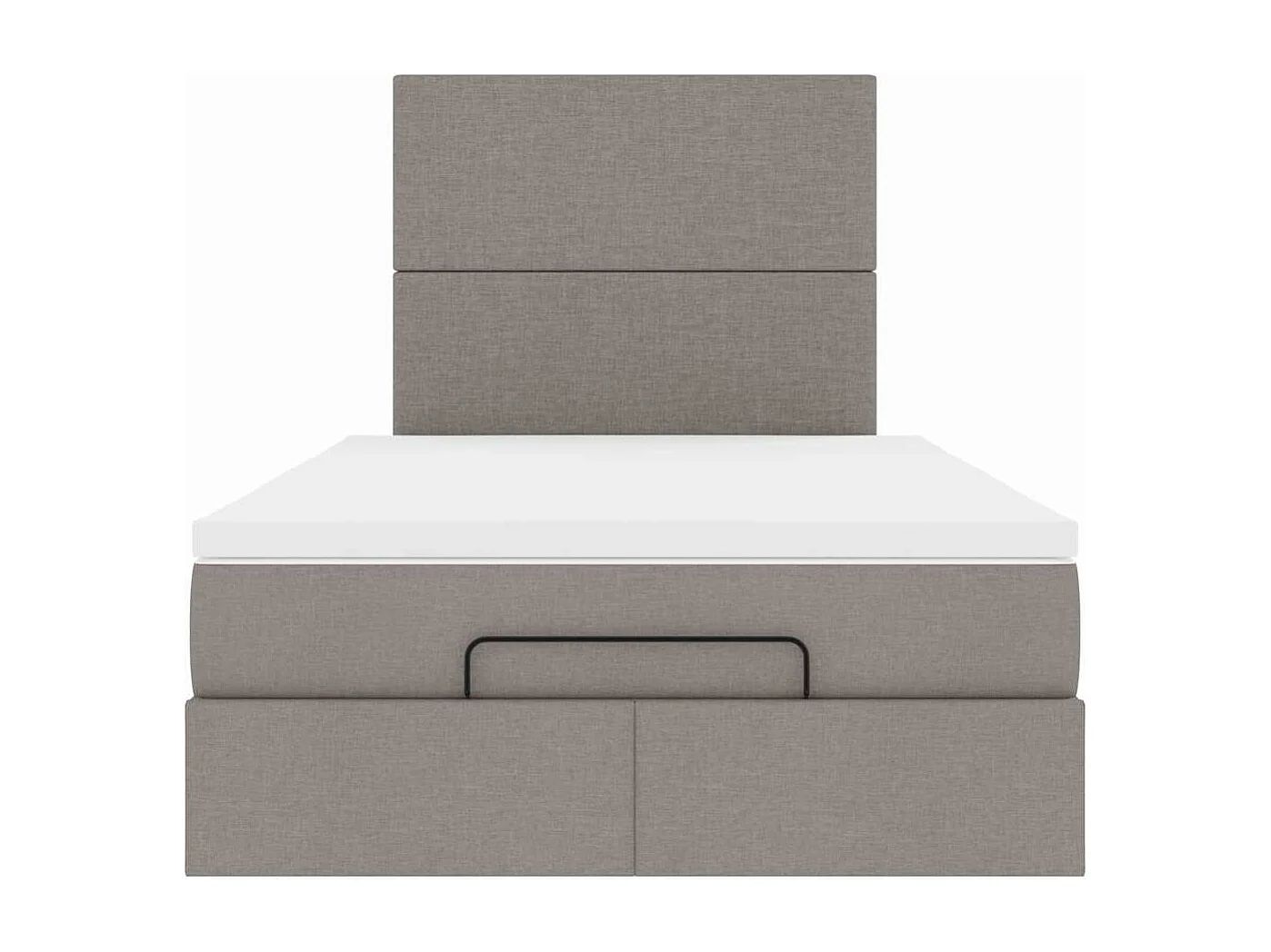 moldura de cama otomana  com tecido cinza 120x200cm