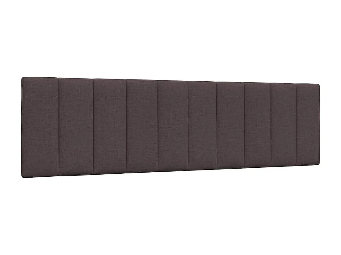 Cadre de lit sans matelas marron foncé 180x200 cm tissu