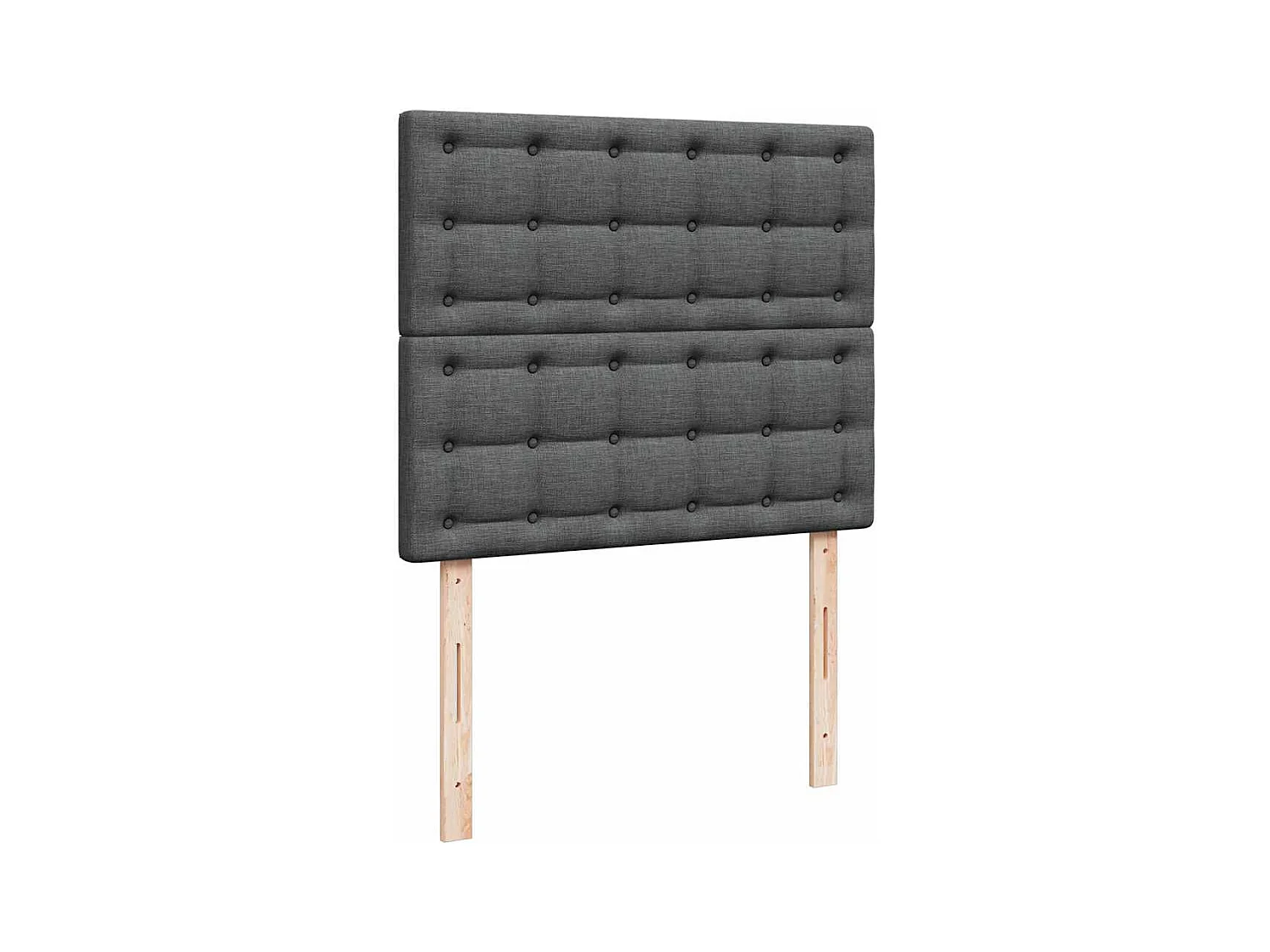 Cadre de lit ottoman avec matelas gris foncé 120x200cm tissu