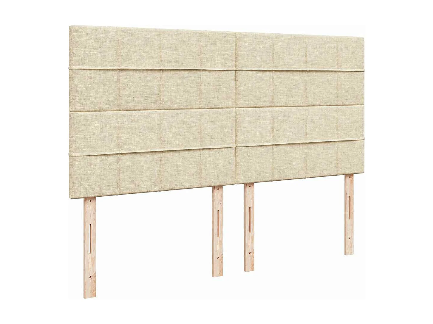 Estrutura de cama otomana com colchão tecido creme 160x200cm