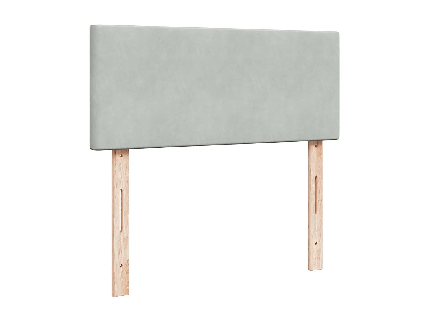 Cadre de lit ottoman avec matelas gris clair 120x190 cm velours