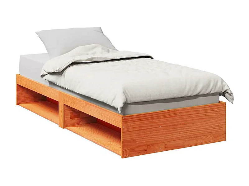 Lit de jour sans matelas cire marron 90x200 cm bois pin massif