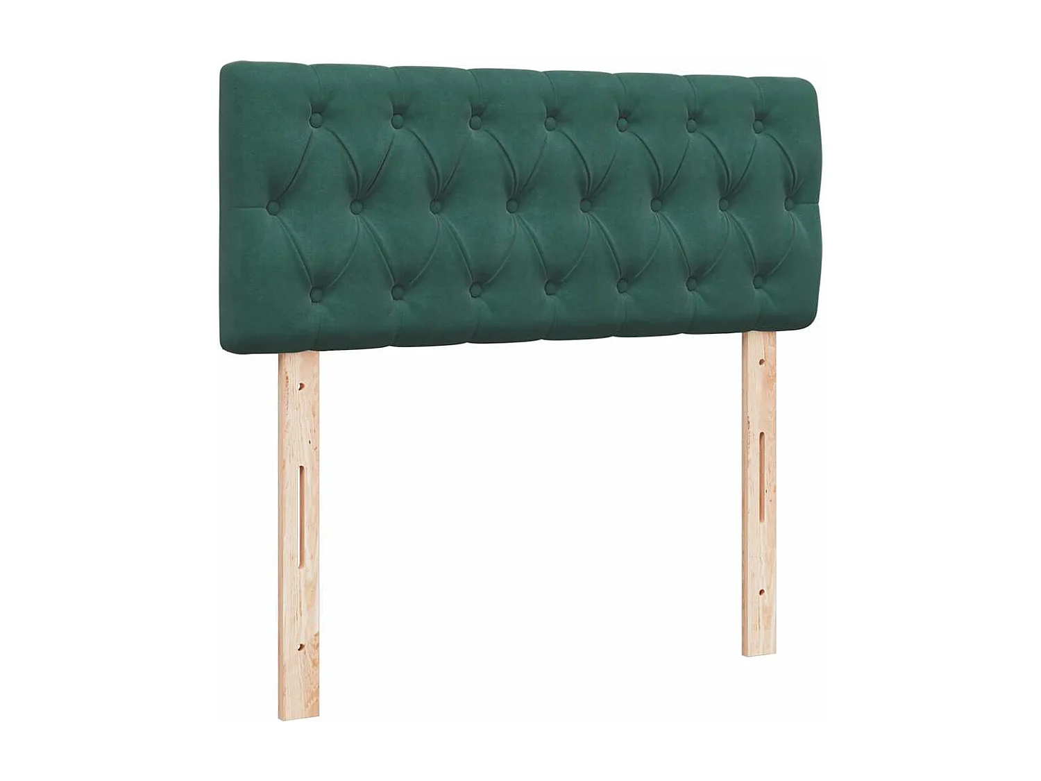 Cadre de lit ottoman avec matelas vert foncé 120x190 cm velours