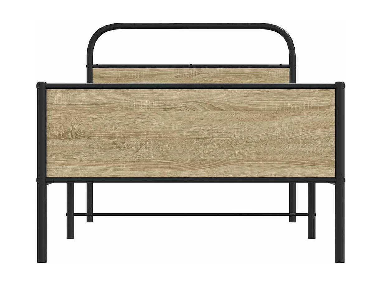 Cadre de lit sans matelas 100x200 cm chêne sonoma