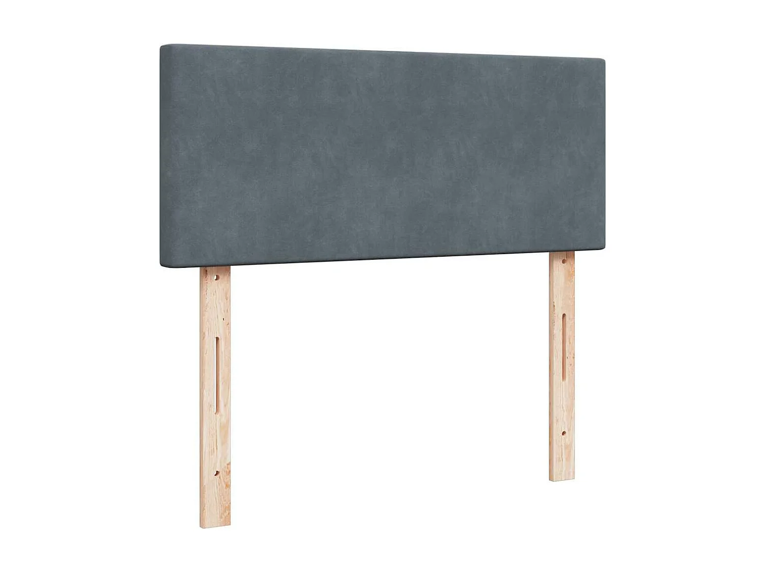 Cadre de lit ottoman et matelas gris foncé 120x200 cm velours