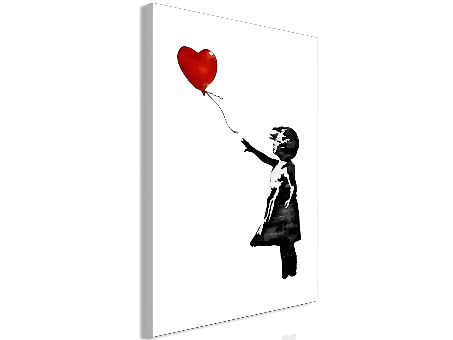 Tableau Banksy Girl with Balloon 1 Pièce Vertical 60x90 cm