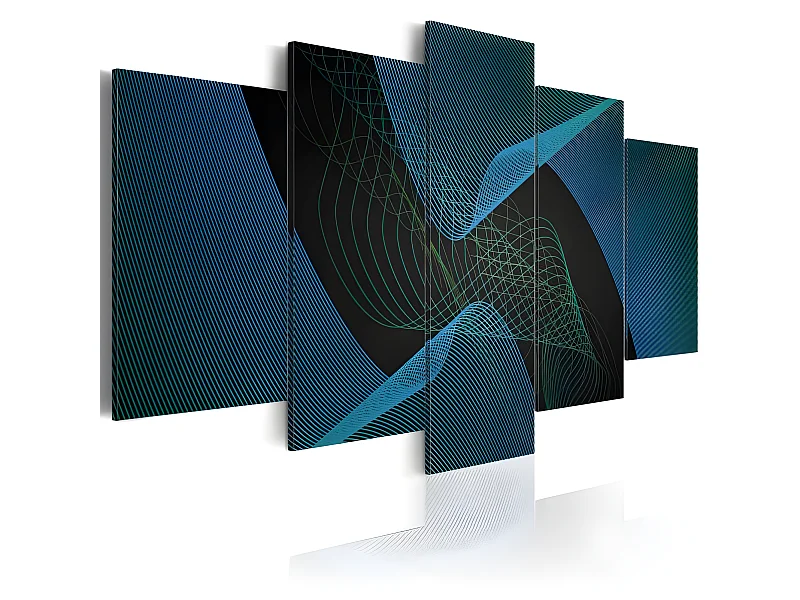 Tableau Abstraction foncée 200x100 cm