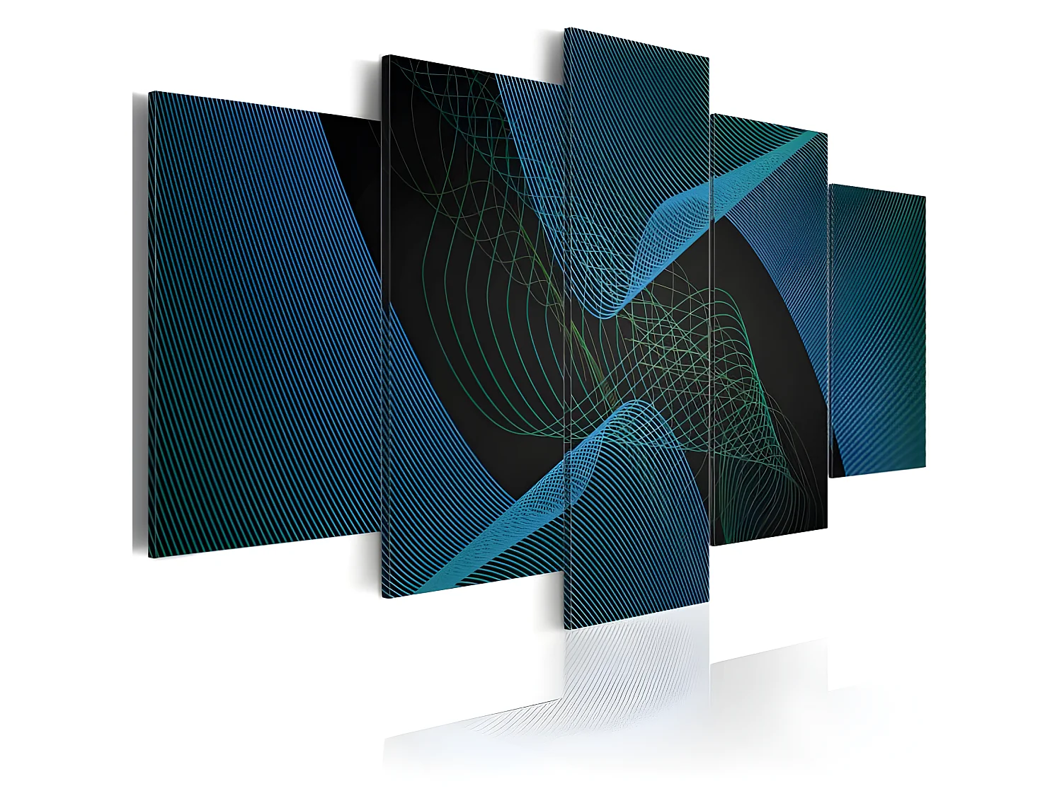 Tableau Abstraction foncée 200x100 cm