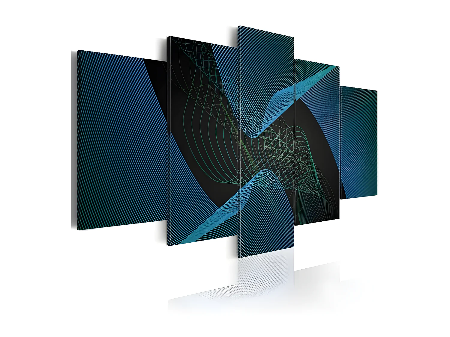 Tableau Abstraction foncée 200x100 cm