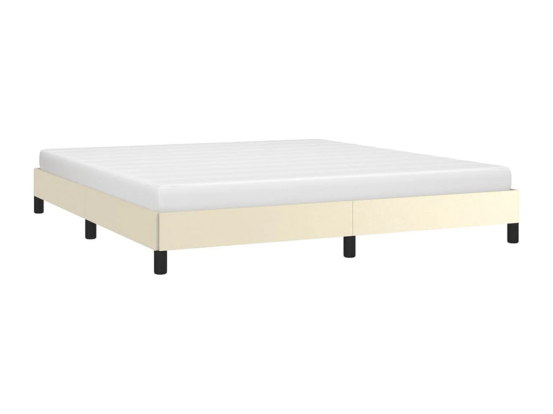 Cadre de lit Crème 180x200 cm Similicuir