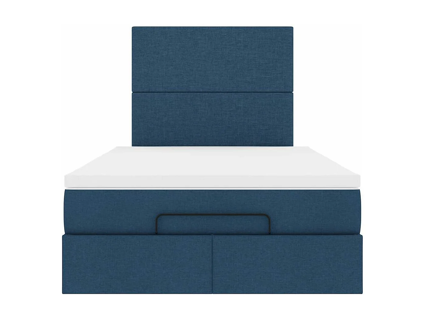 Ottoman bed met matras 120x200cm stof blauw