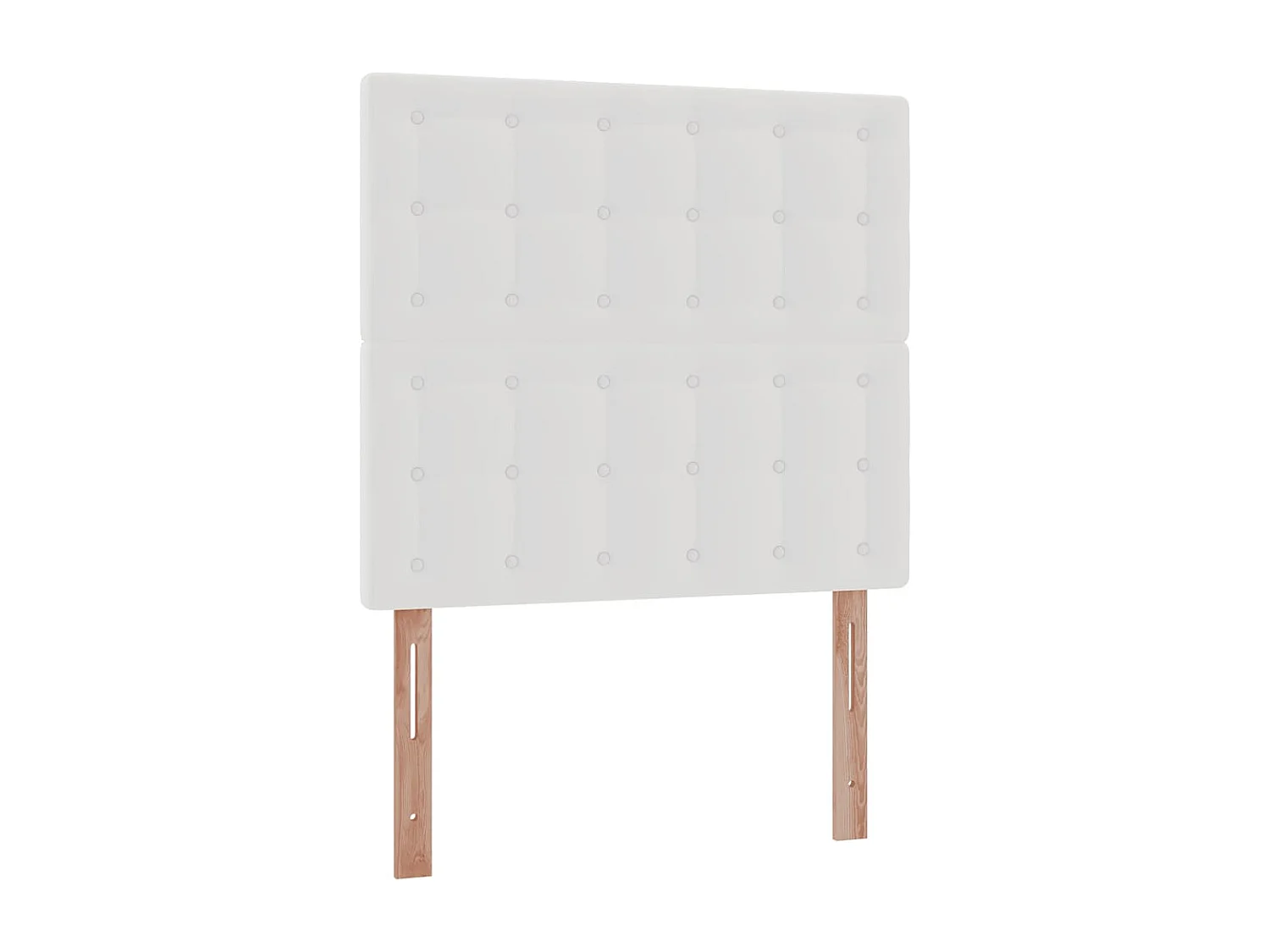 Ottomaanse bed met matras 100x200cm kunstleer wit