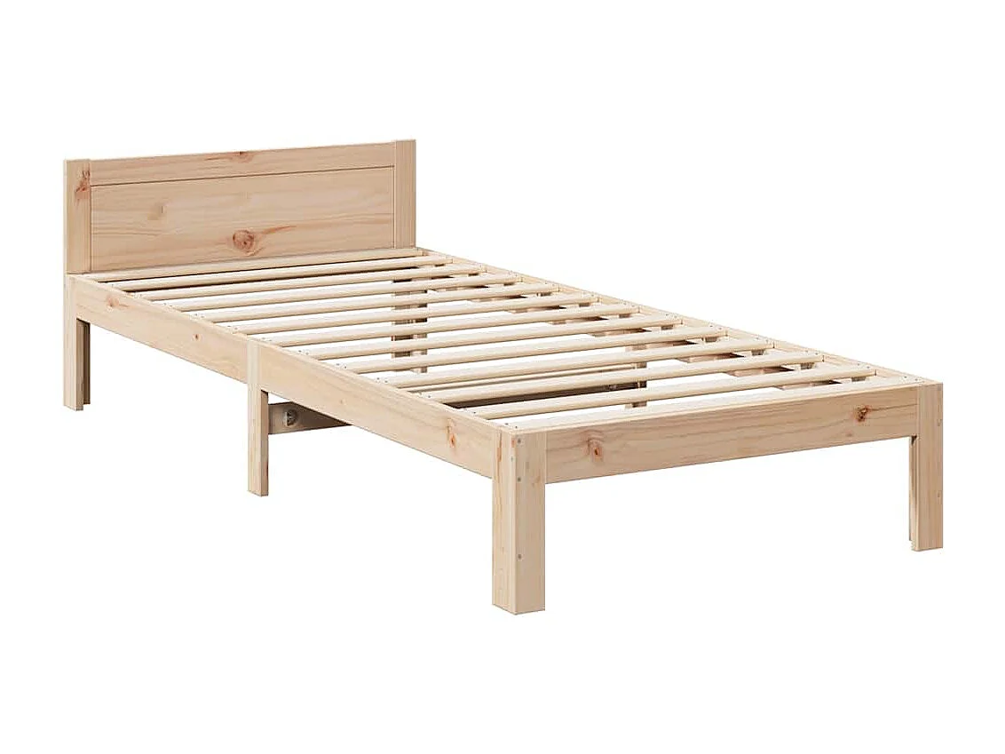 Cadre de lit familial sans matelas 240x200cm bois massif de pin