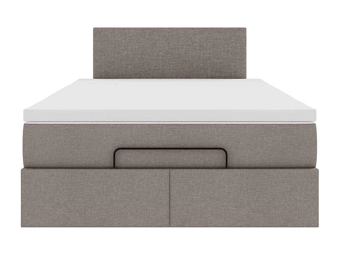 moldura de cama otomana  com tecido cinza 120x200cm